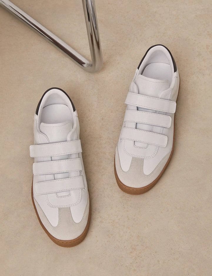 Sneakers Leather White / Black - Numéro 11 - Rivecour