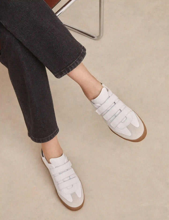 Sneakers Leather White / Black - Numéro 11 - Rivecour