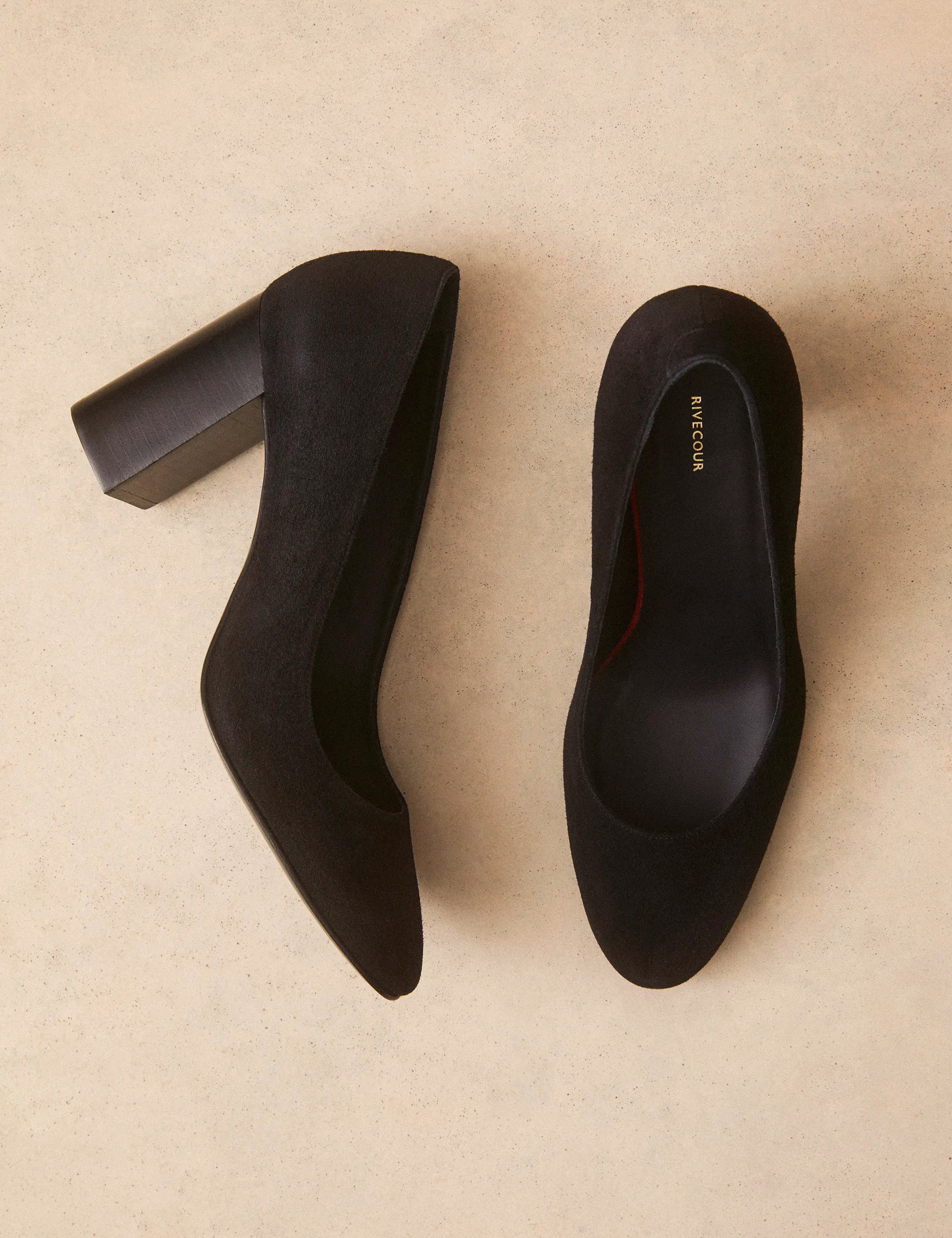 Escarpins Suède Noir - Numéro 121 - Rivecour