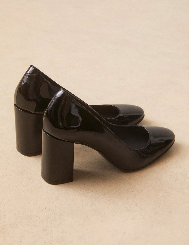 Escarpins Cuir Vernis Noir - Numéro 121 - Rivecour