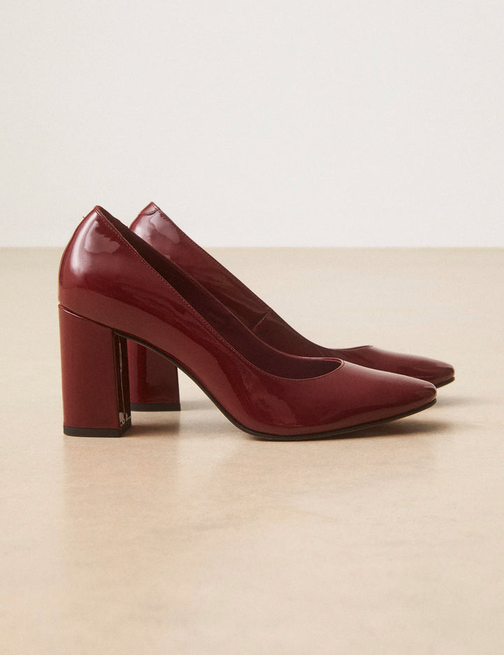 Escarpins Cuir Vernis Bordeaux - Numéro 121 - Rivecour