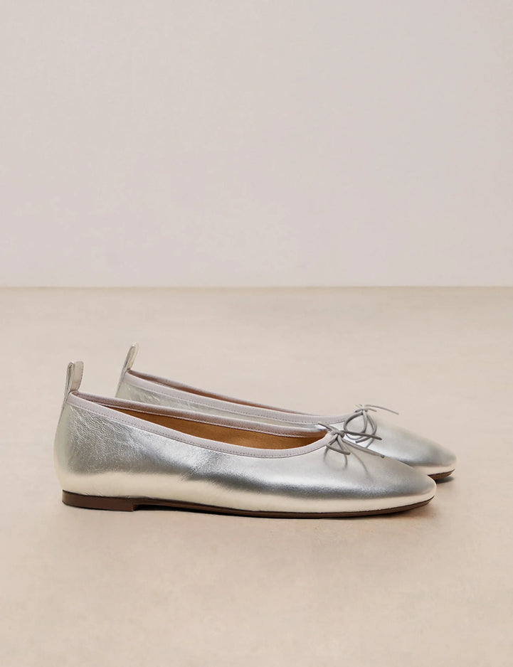 Ballerines Cuir Argent - Numéro 124 - Rivecour