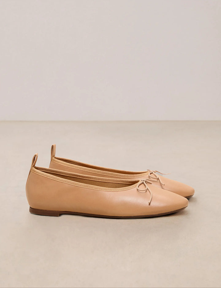 Ballerines Cuir Nappa Camel - Numéro 124 - Rivecour