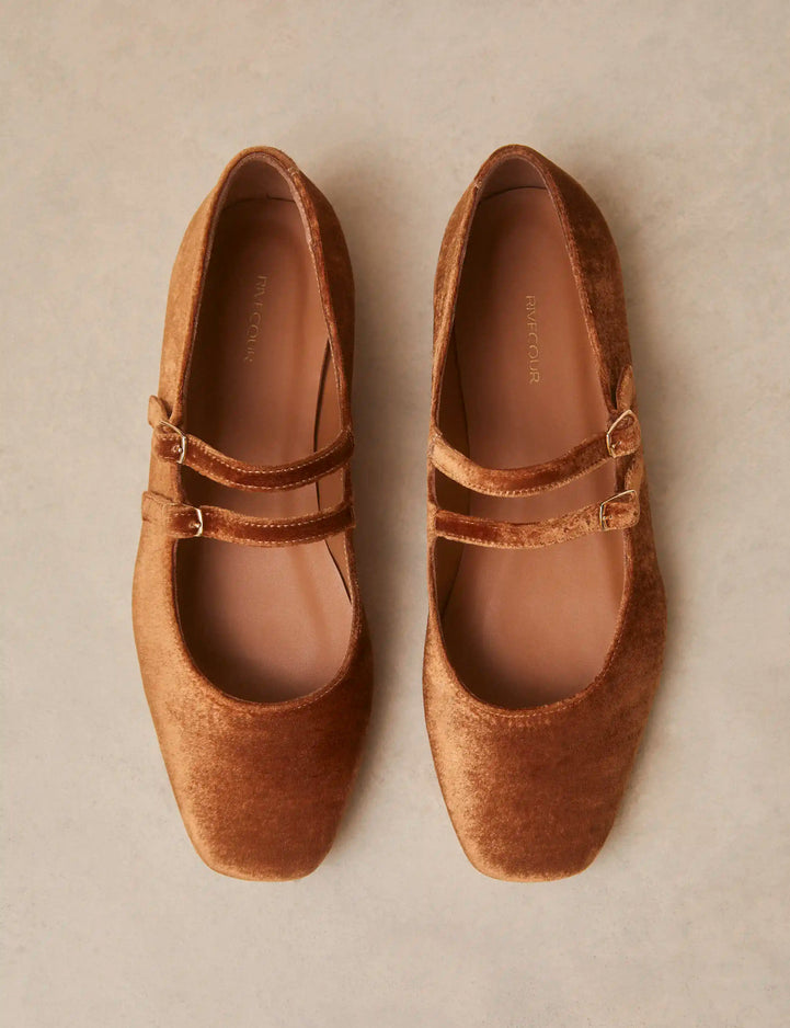 Babies Velours Cognac - Numéro 128 - Rivecour