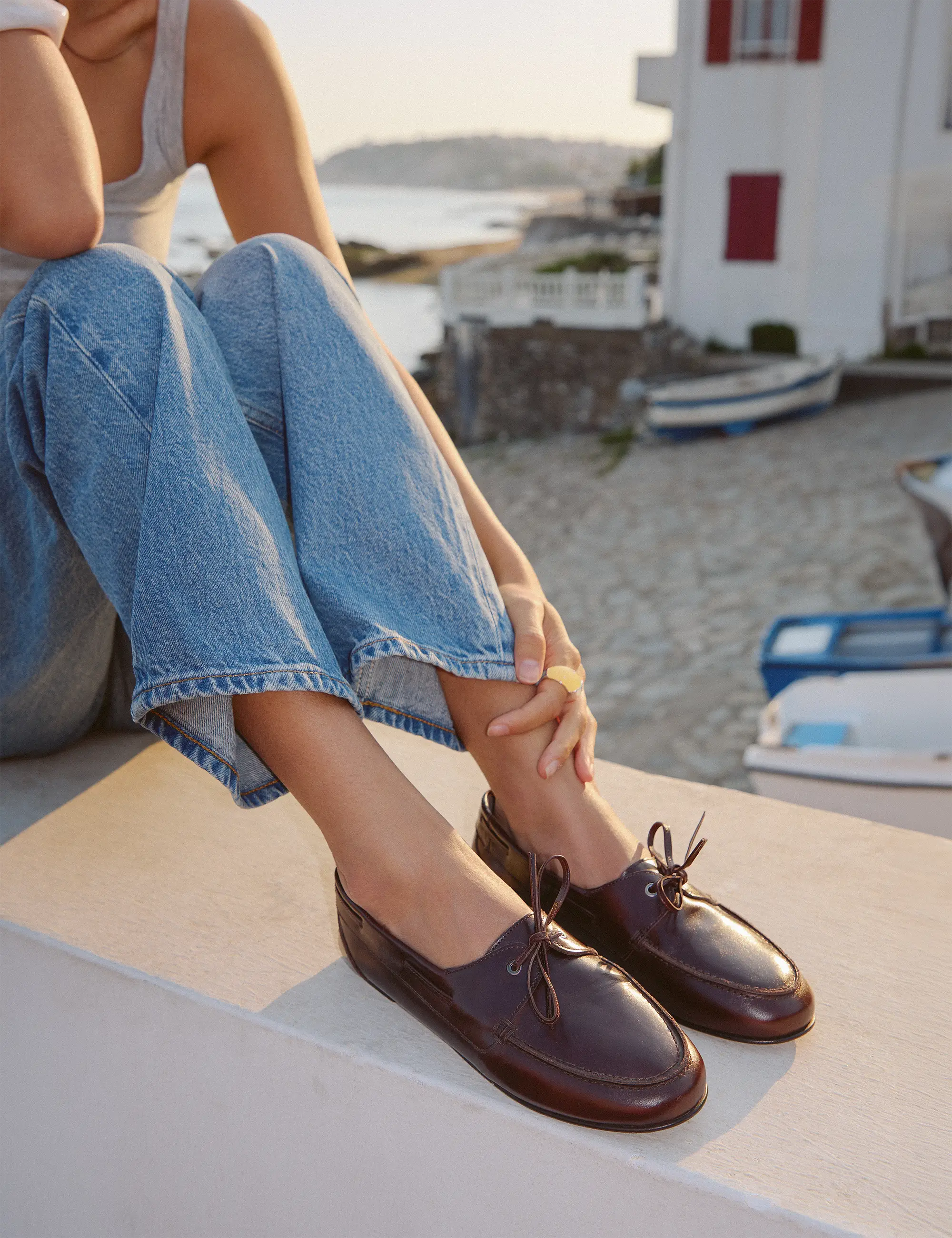 Mocassins Cuir Marron Chocolat - Numéro 152 - Rivecour
