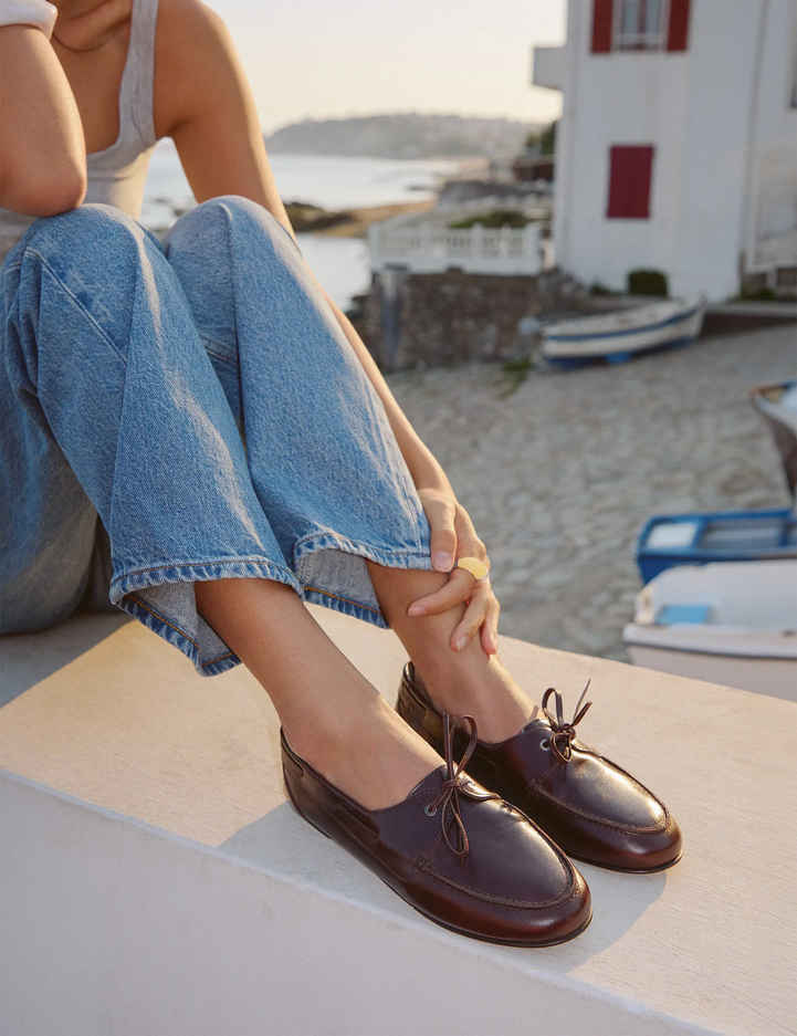 Mocassins Cuir Marron Chocolat - Numéro 152 - Rivecour