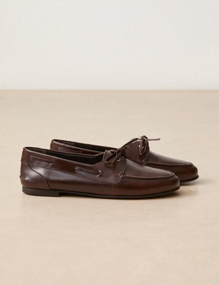 Mocassins Cuir Marron Chocolat - Numéro 152 - Rivecour