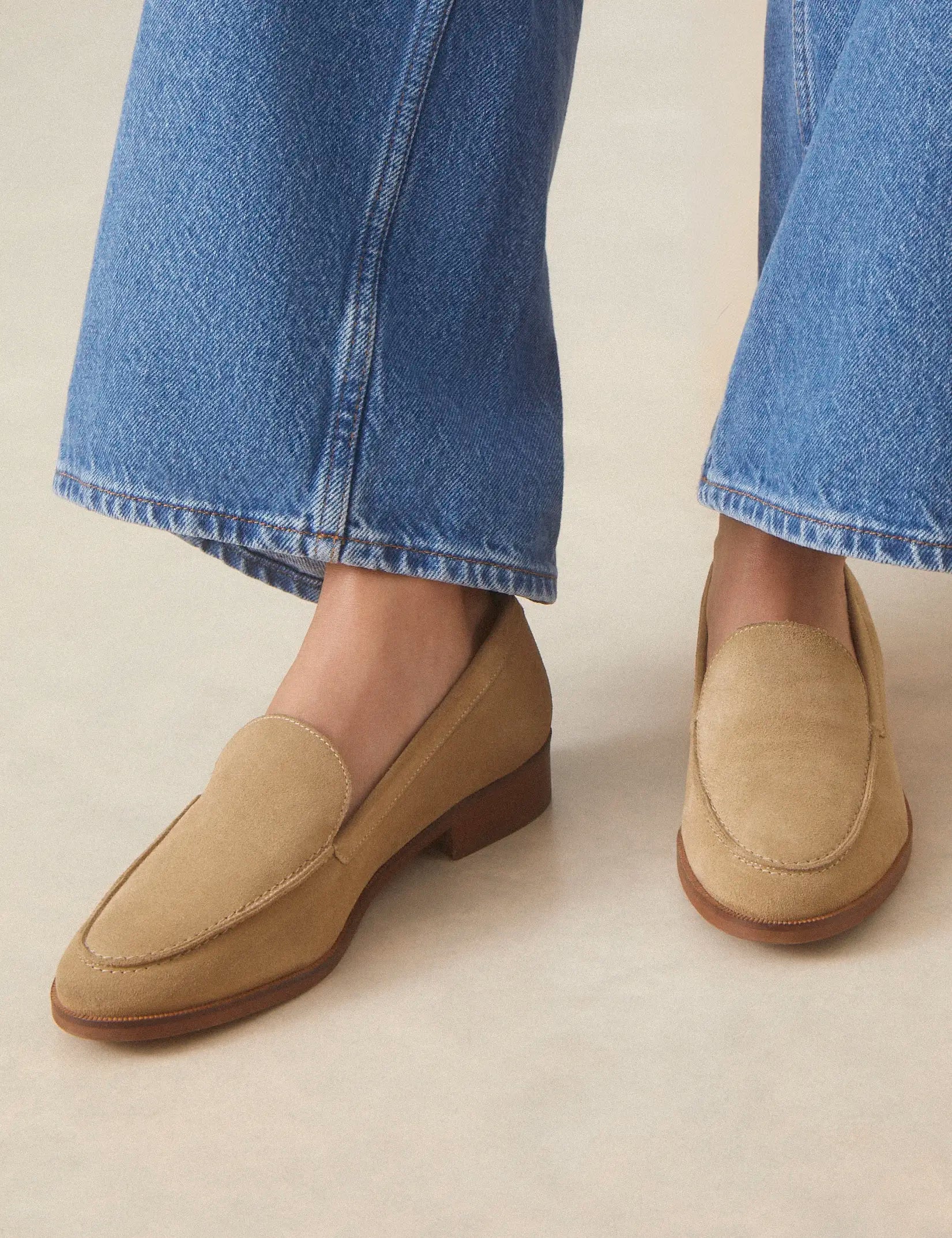 Loafers Suede Taupe - Numéro 154 - Rivecour