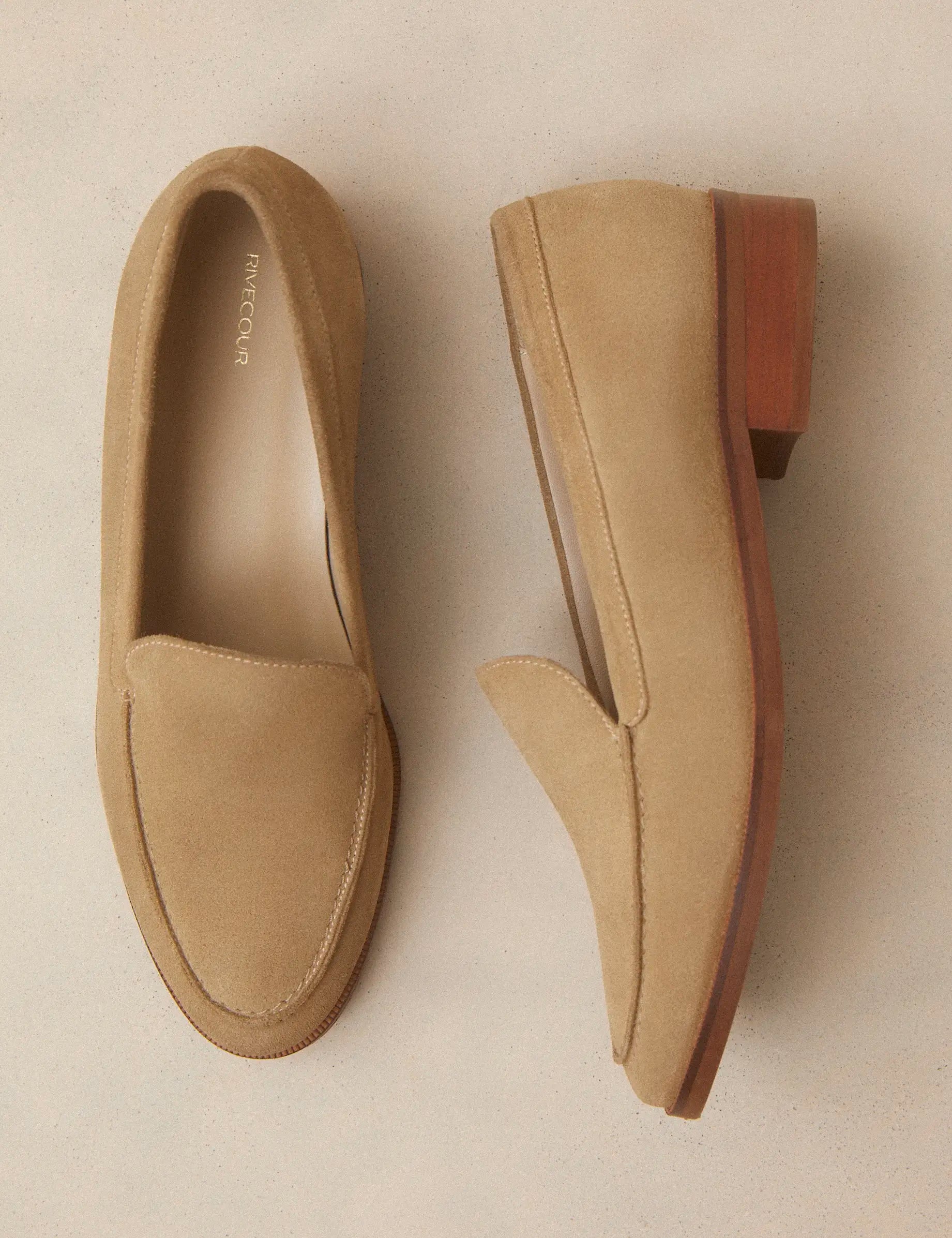 Loafers Suede Taupe - Numéro 154 - Rivecour