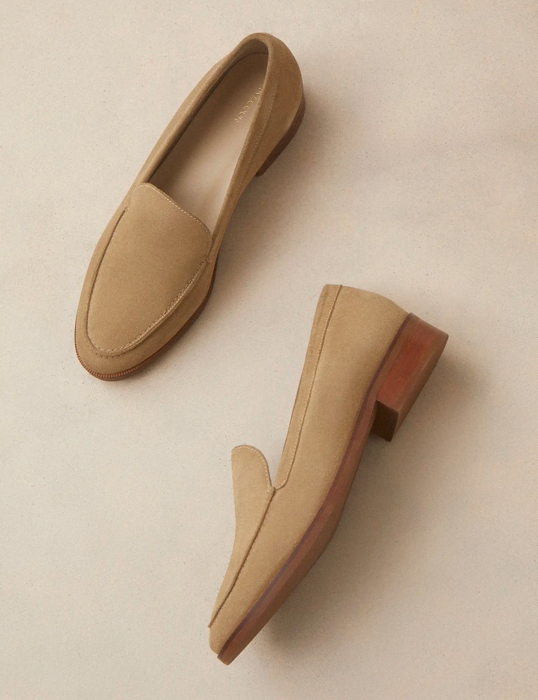 Loafers Suede Taupe - Numéro 154 - Rivecour
