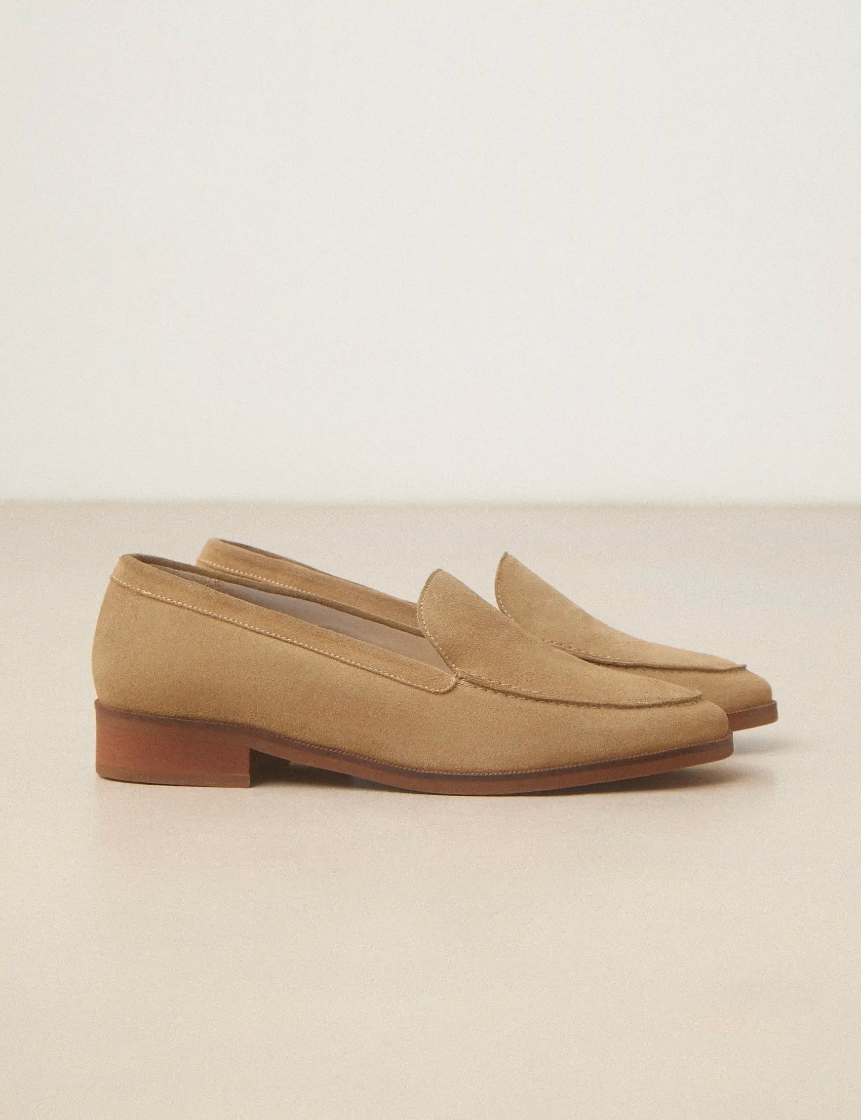 Loafers Suede Taupe - Numéro 154 - Rivecour