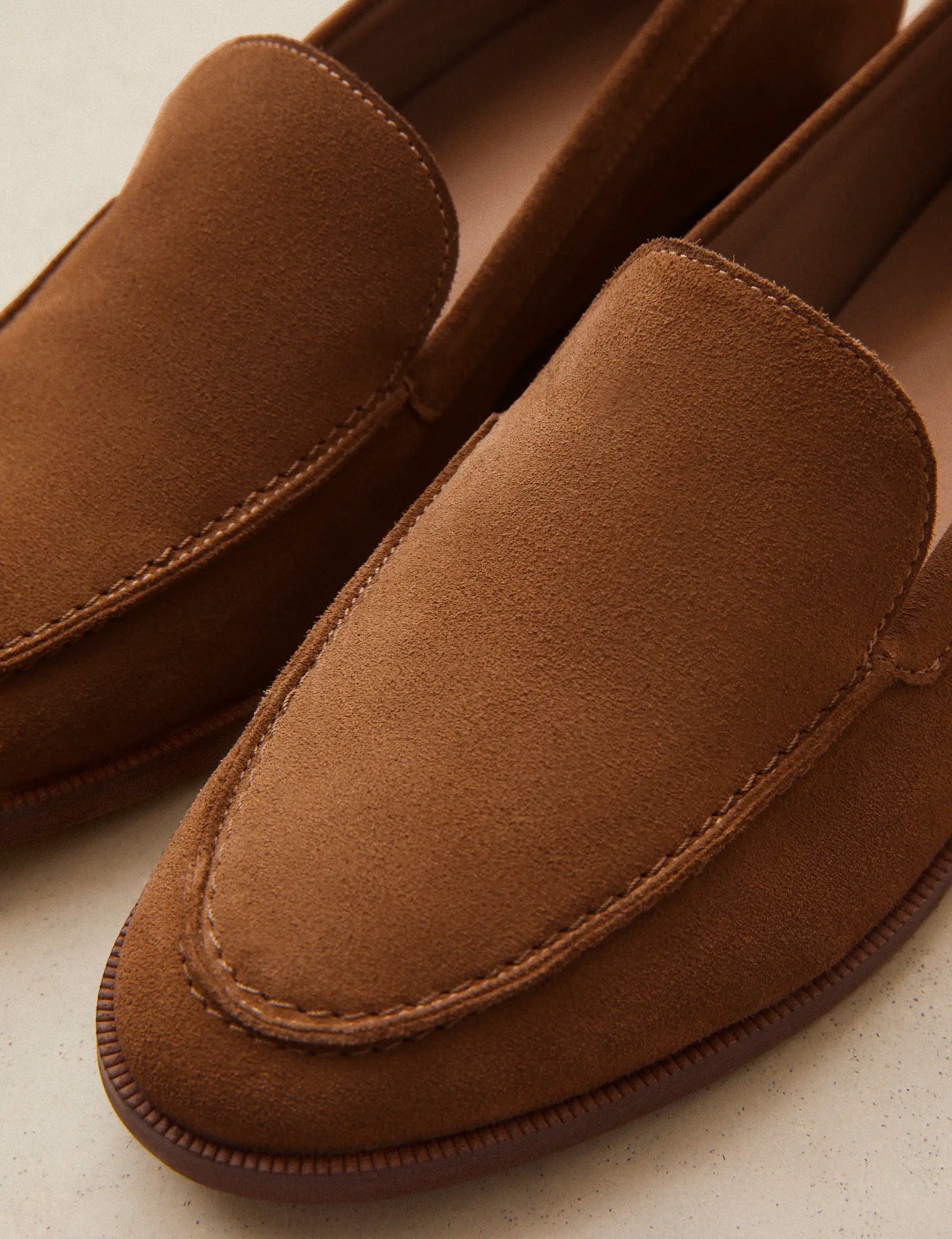 Loafers Suede Cognac - Numéro 154 - Rivecour