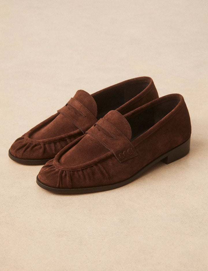 Mocassins Suède Marron Chocolat - Numéro 158 - Rivecour