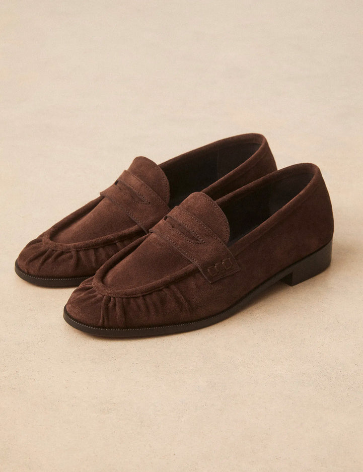Mocassins Suède Marron Chocolat - Numéro 158 - Rivecour