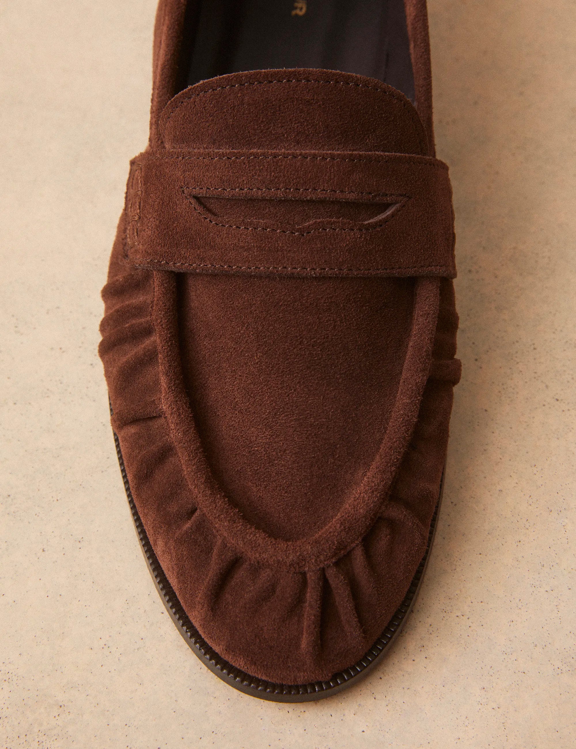 Mocassins Suède Marron Chocolat - Numéro 158 - Rivecour