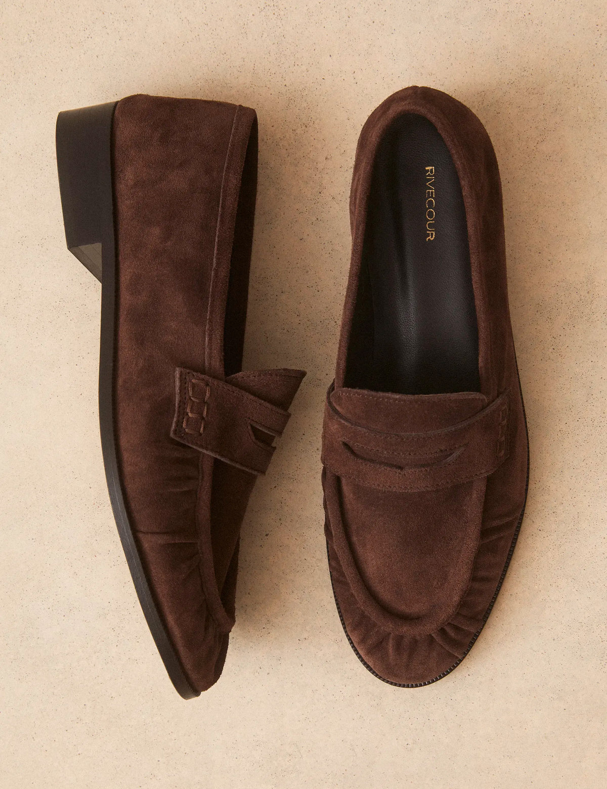 Mocassins Suède Marron Chocolat - Numéro 158 - Rivecour