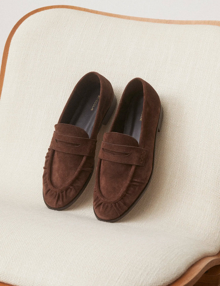 Mocassins Suède Marron Chocolat - Numéro 158 - Rivecour