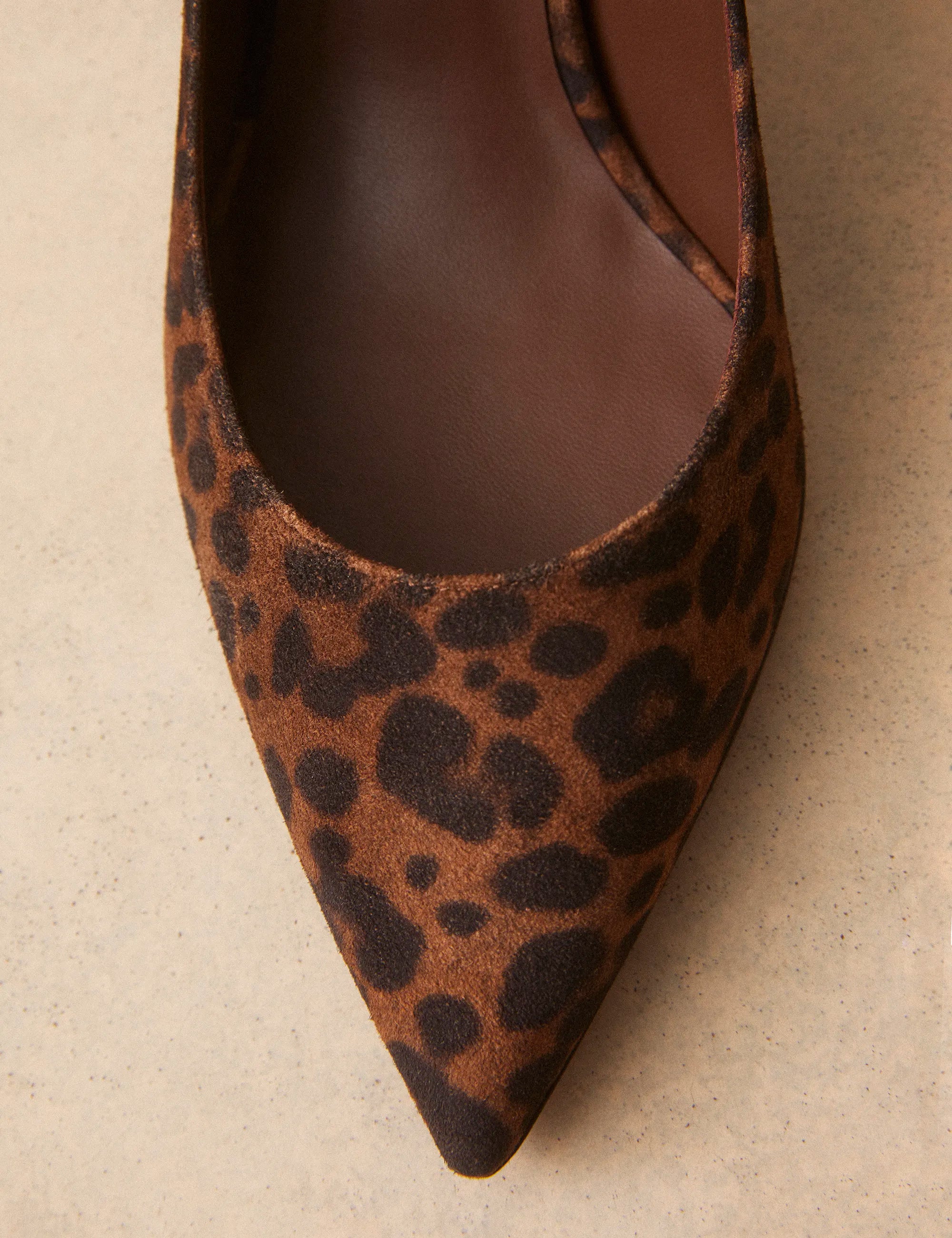 Escarpins Cuir Imprimé Léopard - Numéro 175 - Rivecour