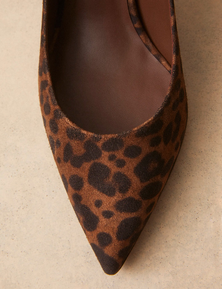Escarpins Cuir Imprimé Léopard - Numéro 175 - Rivecour