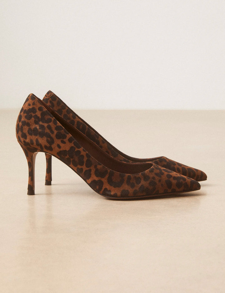 Escarpins Cuir Imprimé Léopard - Numéro 175 - Rivecour