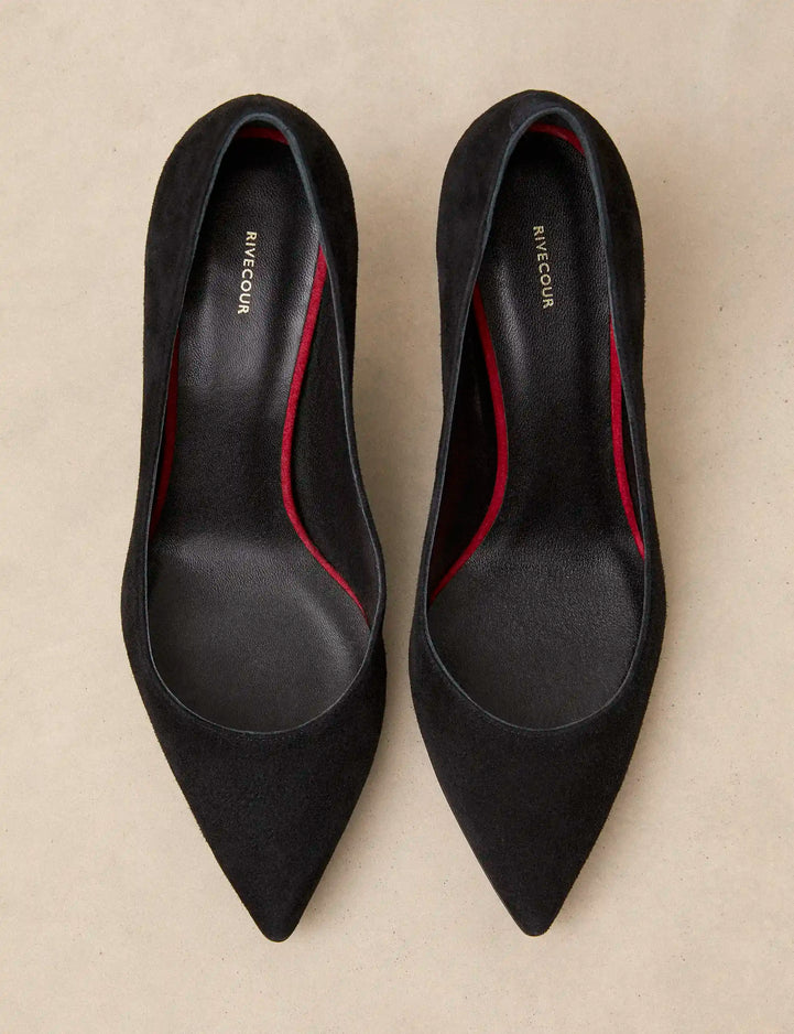 Escarpins Suède Noir - Numéro 175 - Rivecour
