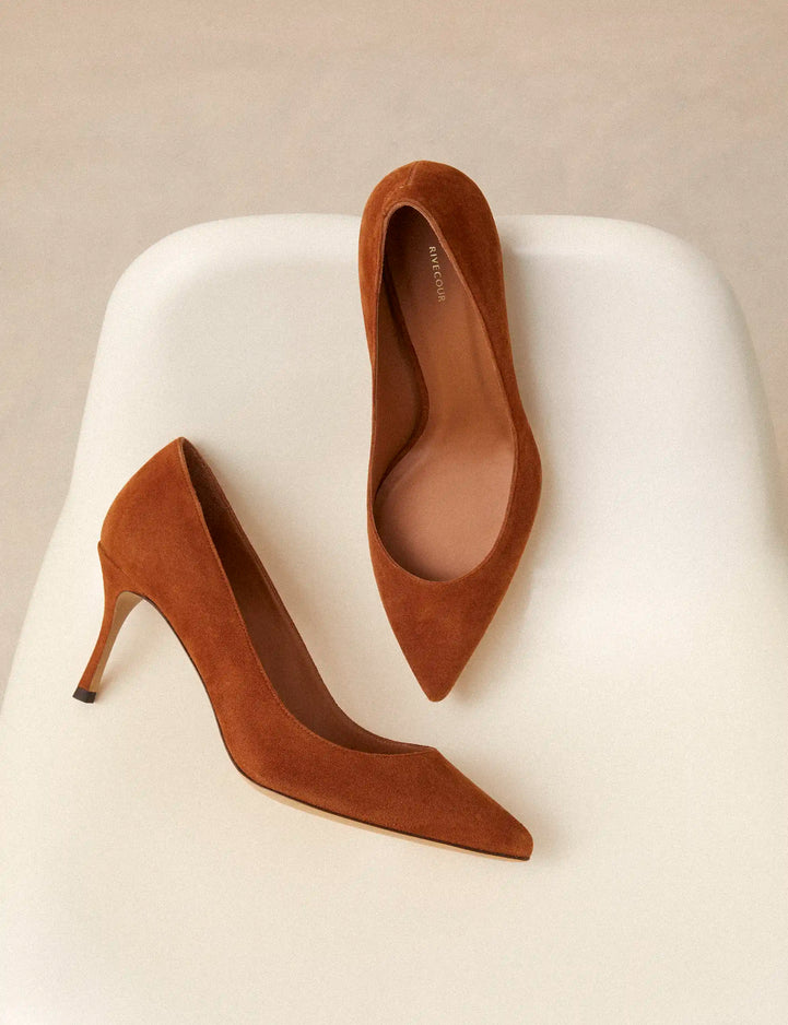 Escarpins Suède Cognac - Numéro 175 - Rivecour