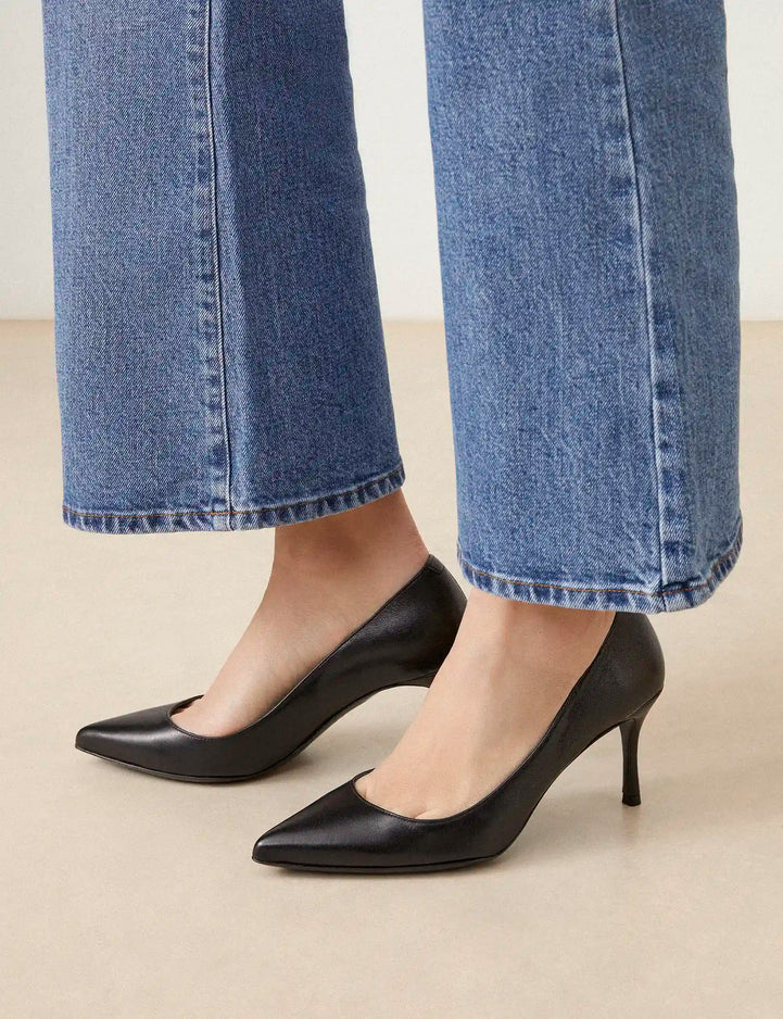 Escarpins Cuir Nappa Noir - Numéro 175 - Rivecour