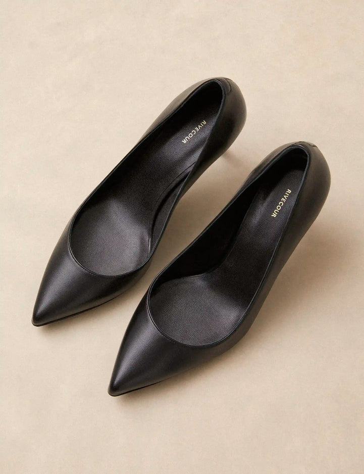 Escarpins Cuir Nappa Noir - Numéro 175 - Rivecour