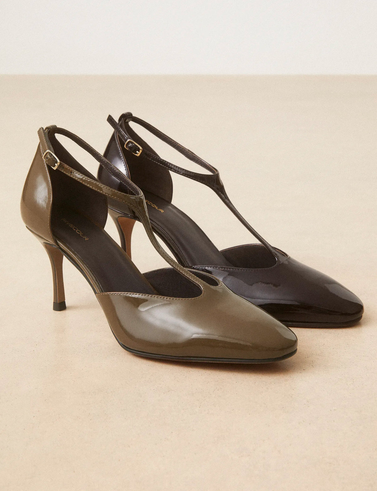Escarpins Cuir Vernis Marron Chocolat - Numéro 176 - Rivecour