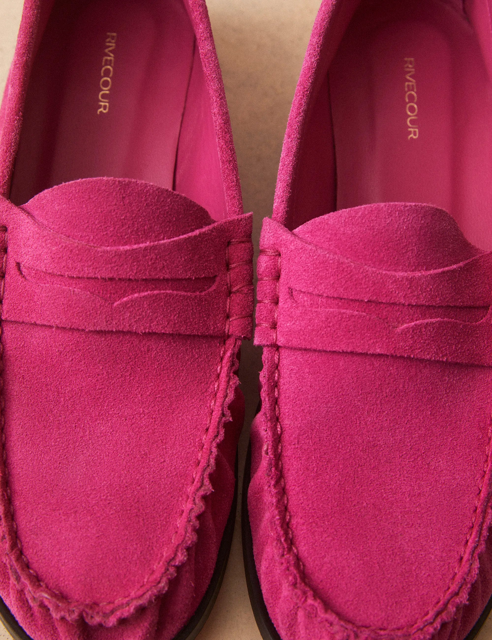 Mocassins Suède Rose - Numéro 182 - Rivecour
