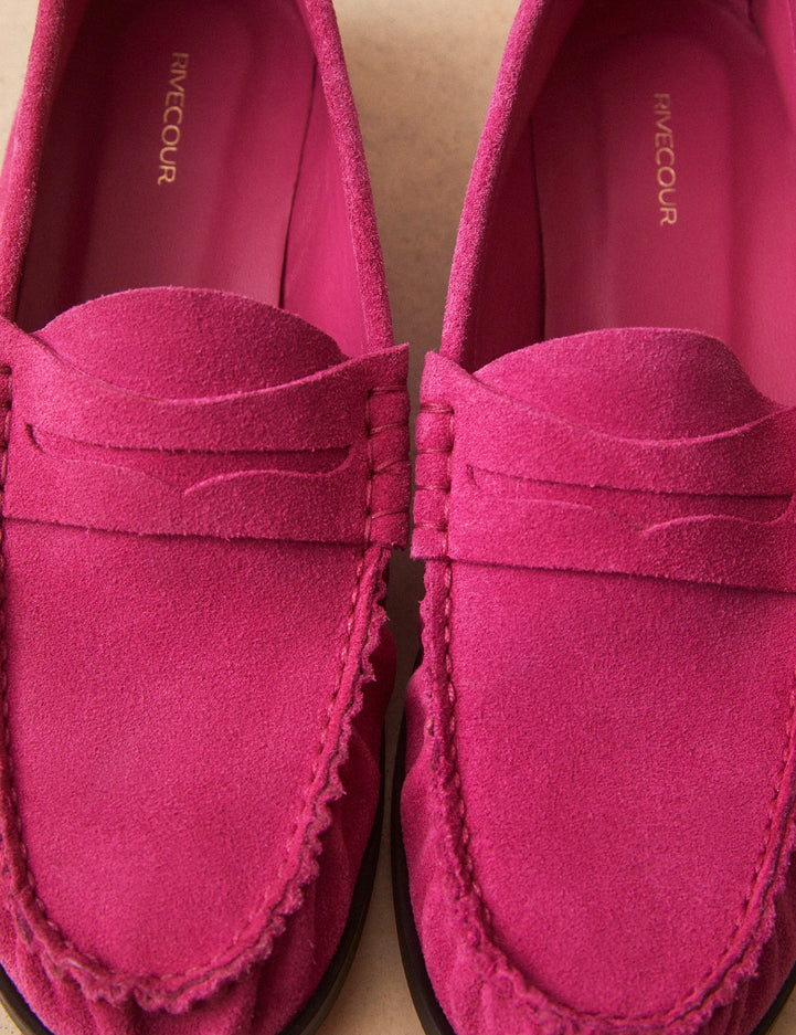 Mocassins Suède Rose - Numéro 182 - Rivecour