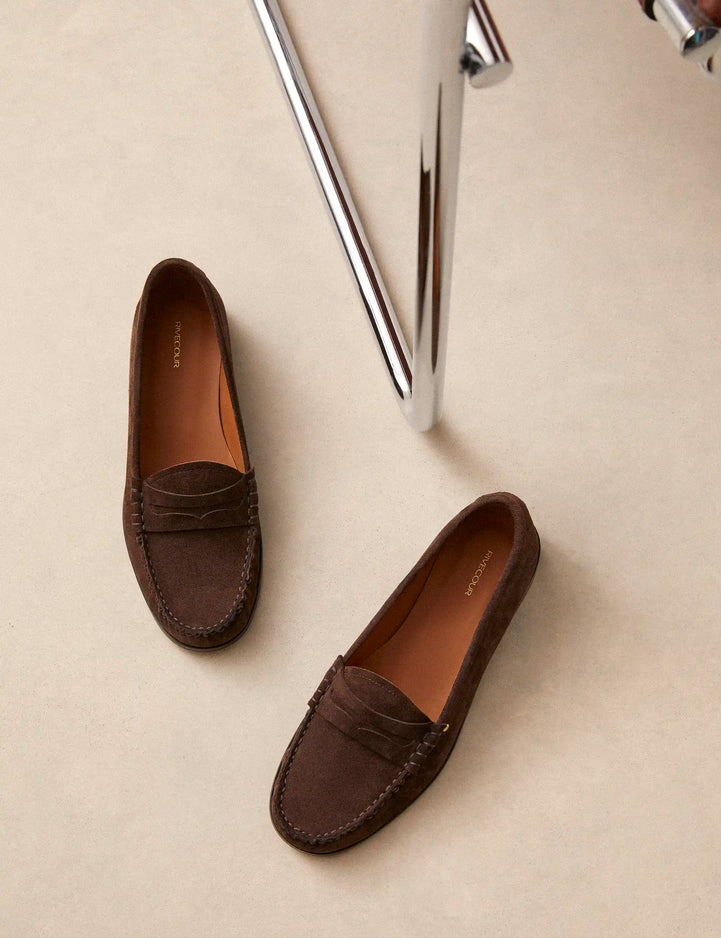Mocassins Suède Marron - Numéro 182 - Rivecour