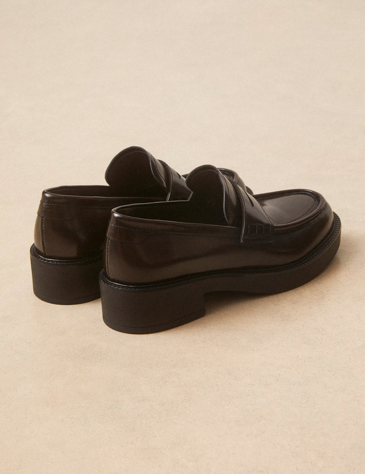 Mocassins Cuir Glacé Marron Chocolat - Numéro 198 - Rivecour