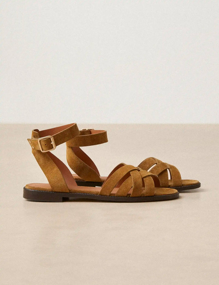 Flat Sandals Suede Bark - Numéro 203 - Rivecour