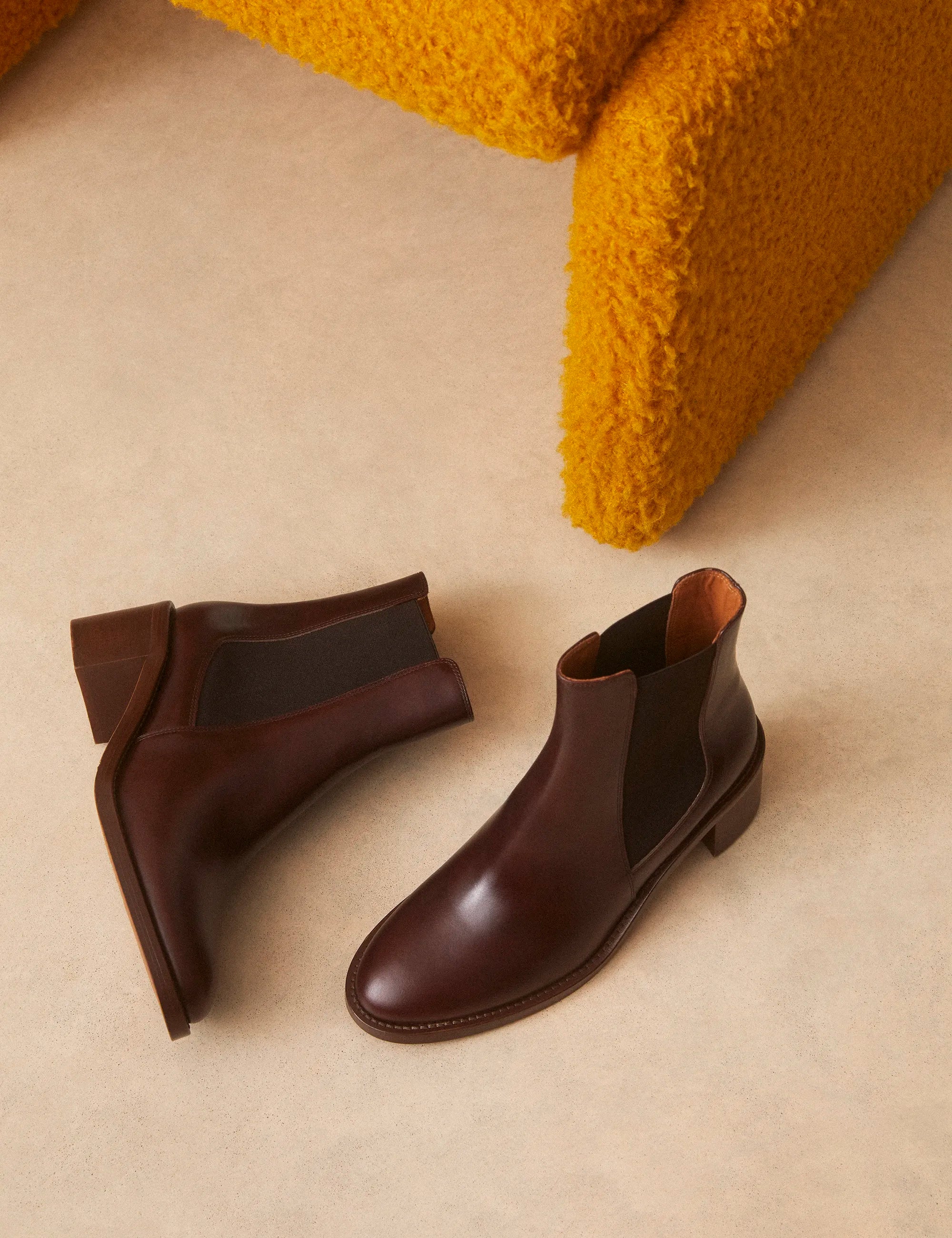 Bottines À Talons Cuir Marron Chocolat - Numéro 289 - Rivecour