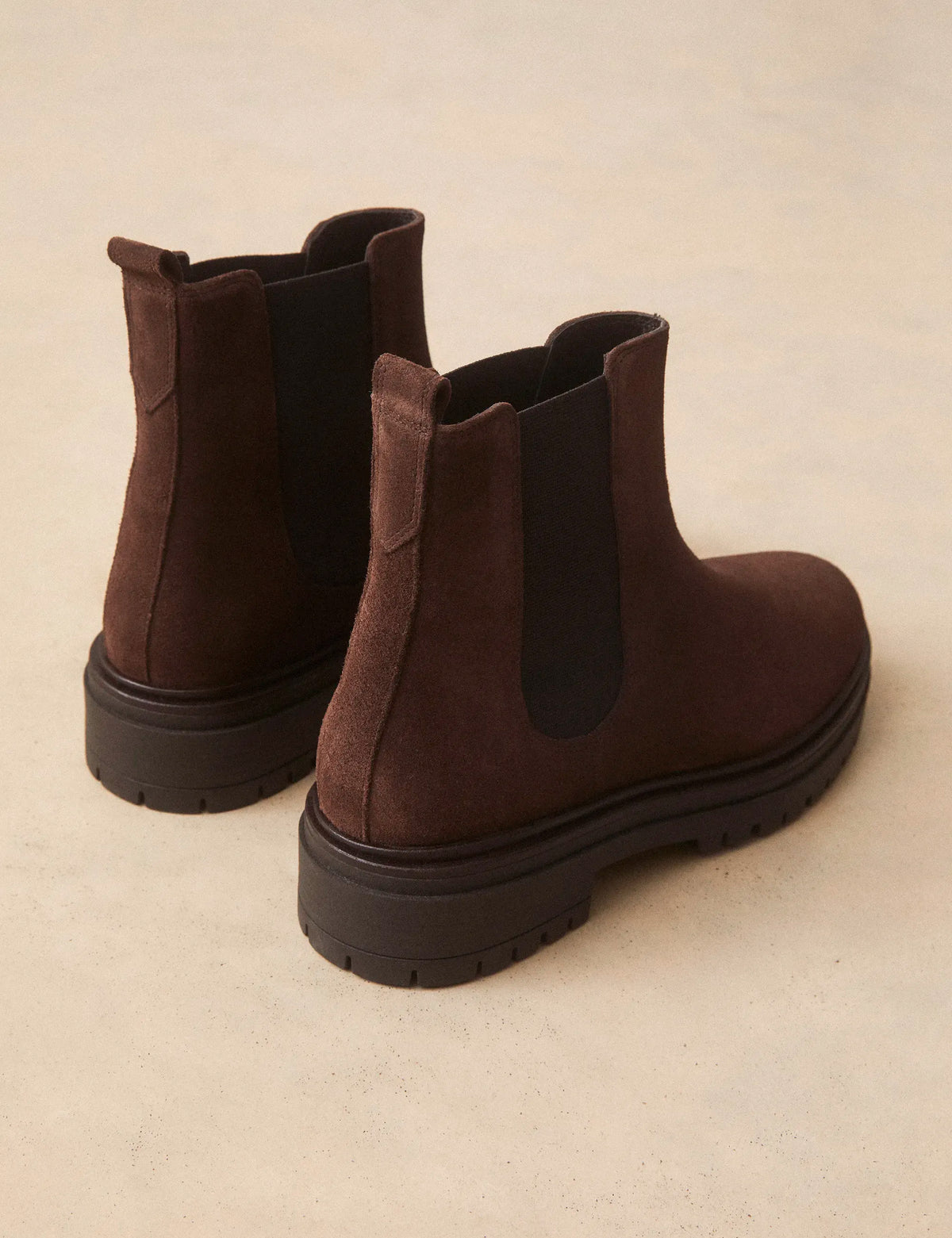 Bottines Plates Suède Marron Chocolat - Numéro 301 - Rivecour