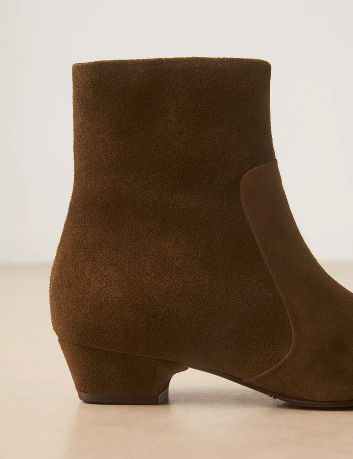 Bottines Plates Suède Brun - Numéro 407 - Rivecour