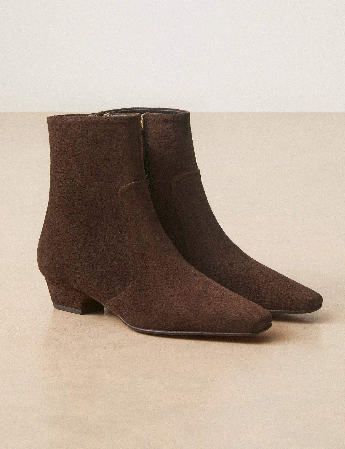 Bottines Plates Suède Marron Chocolat - Numéro 407 - Rivecour