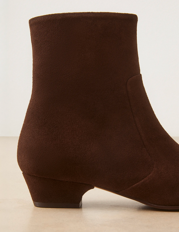 Bottines Plates Suède Marron Chocolat - Numéro 407 - Rivecour