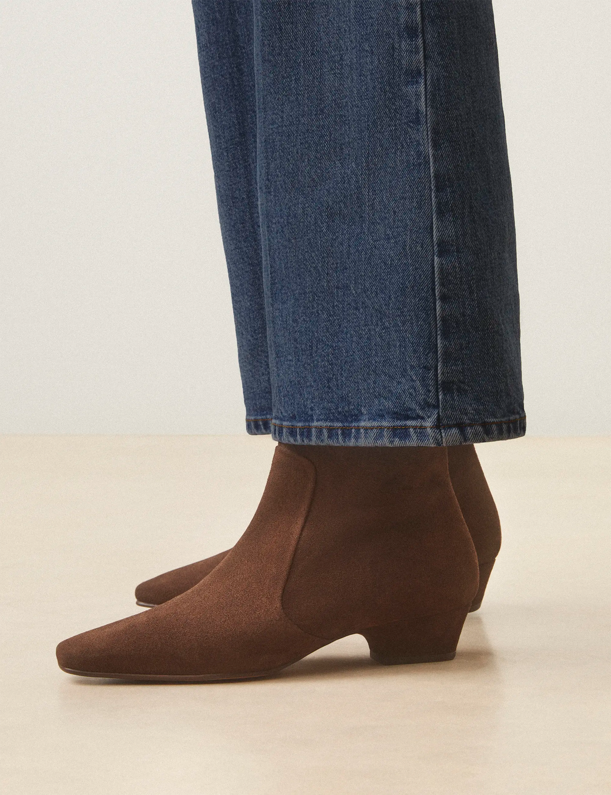Bottines Plates Suède Marron Chocolat - Numéro 407 - Rivecour