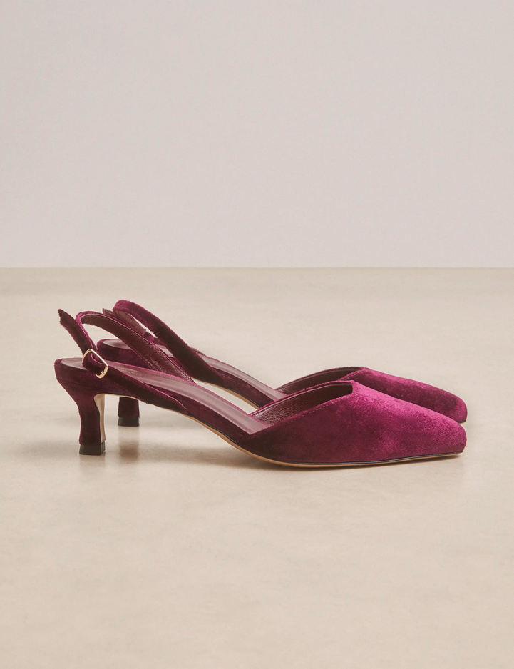 Pumps Velvet Burgundy - Numéro 411 - Rivecour