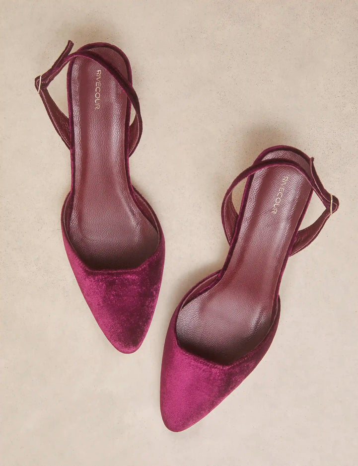 Pumps Velvet Burgundy - Numéro 411 - Rivecour