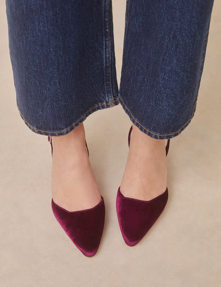 Pumps Velvet Burgundy - Numéro 411 - Rivecour
