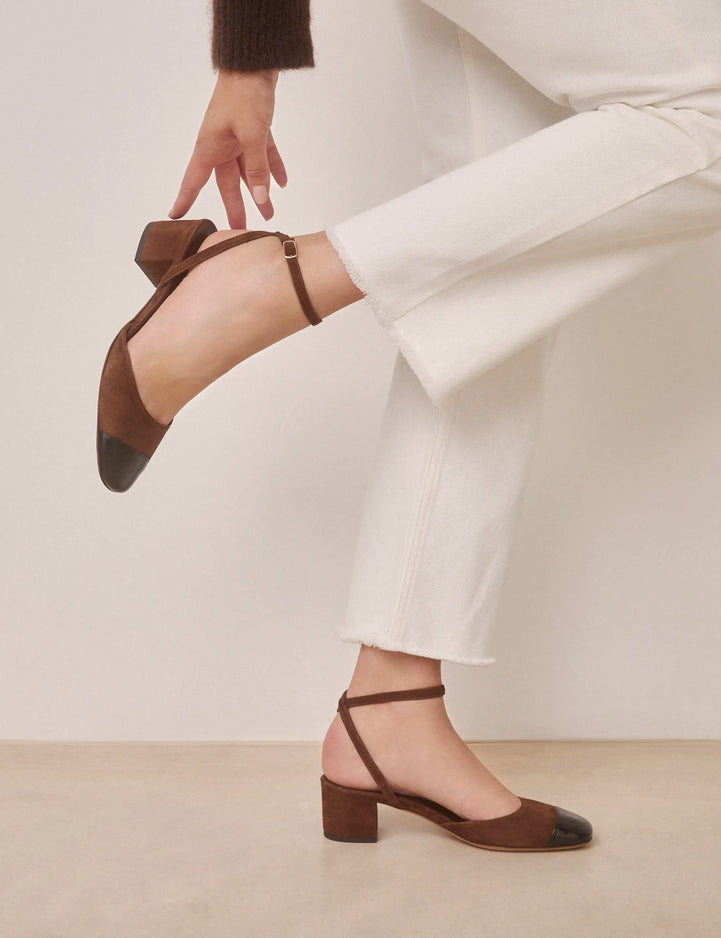Mary Janes Suede Hazelnut - Numéro 429 - Rivecour
