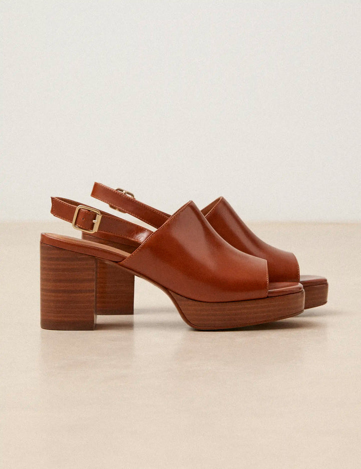 Platforms Leather Cognac - Numéro 446 - Rivecour