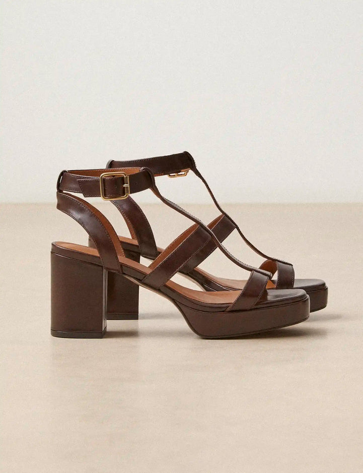 Platforms Leather Brown Chocolate - Numéro 447 - Rivecour