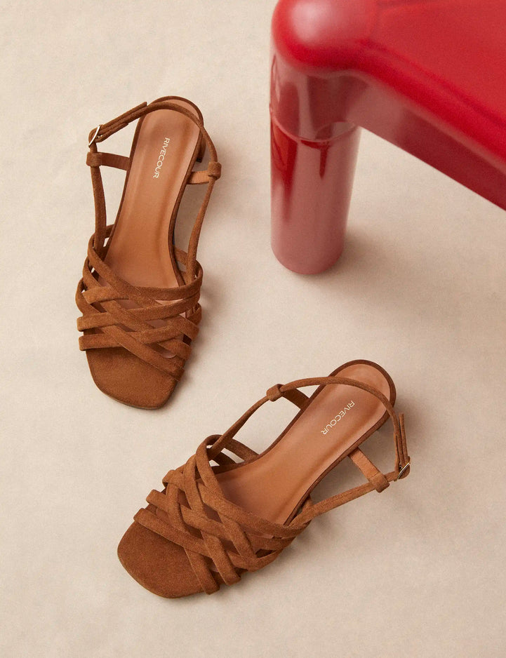 Sandales à Talons Cognac - Numéro 463 - Rivecour
