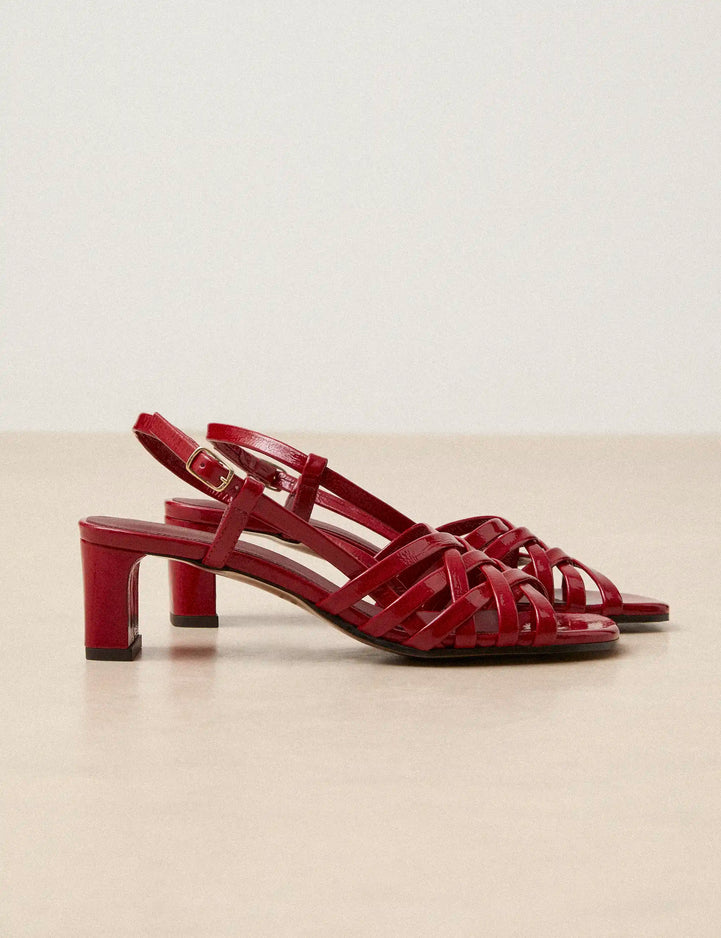 Sandales à Talons Rouge Cerise - Numéro 463 - Rivecour