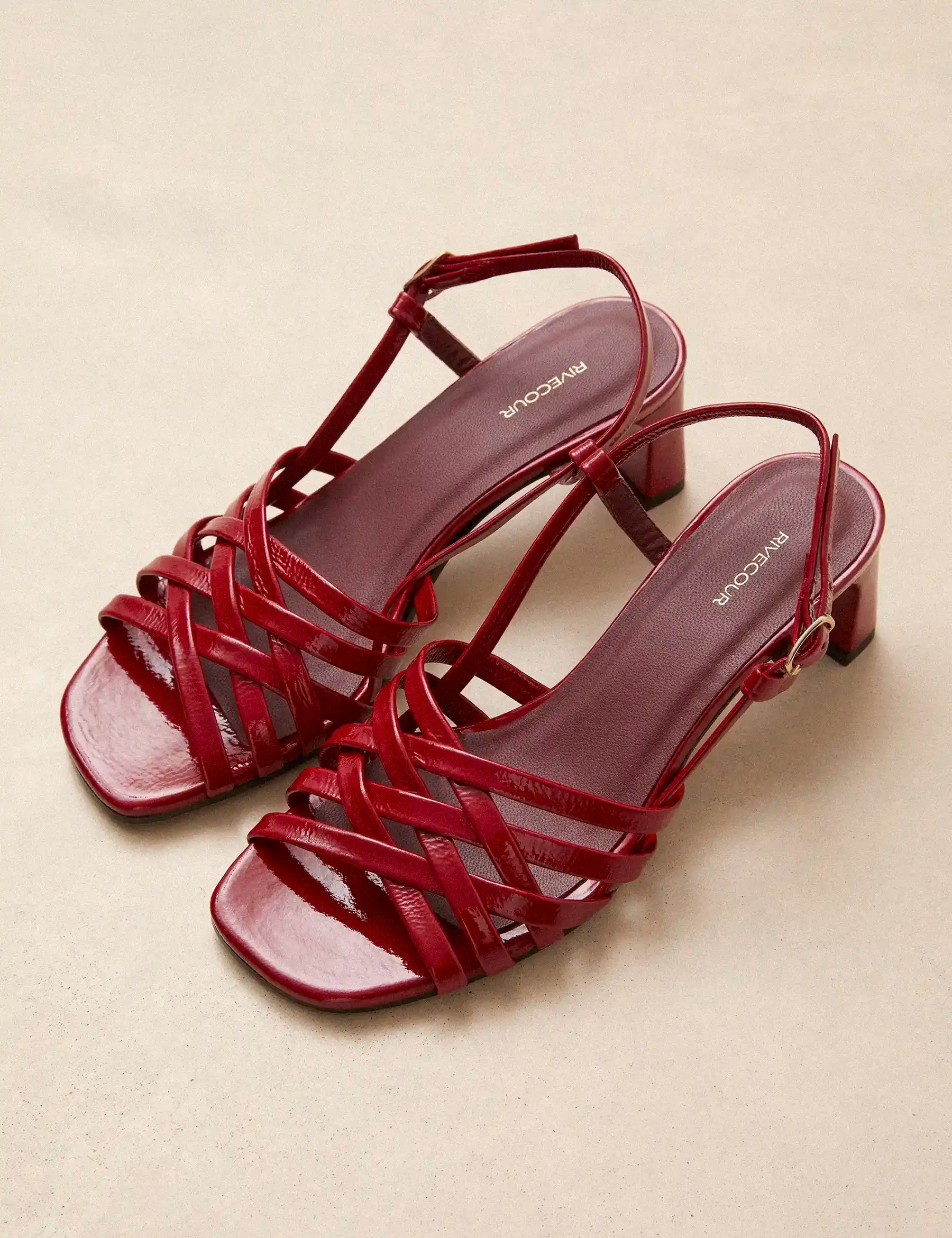 Sandales à Talons Rouge Cerise - Numéro 463 - Rivecour