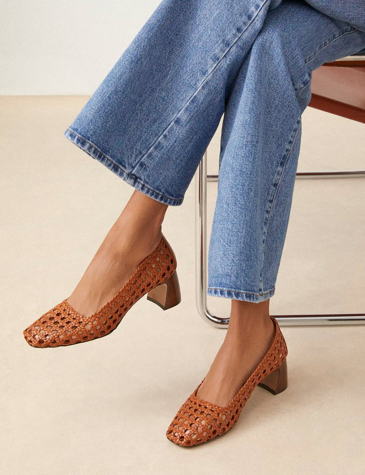 Pumps Leather Cognac - Numéro 528 - Rivecour